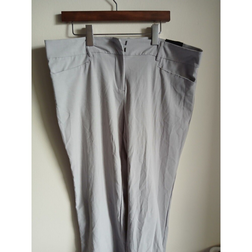 NWT BRIGGS  "The Slimming Solution" Pants Size 18 Gray Back Pockets